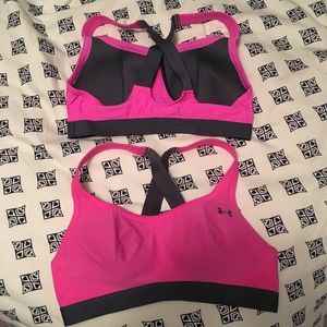 (2) Under armour sports bras